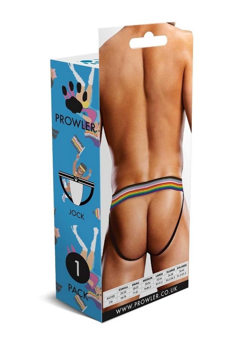 Prowler Pixel Art Gay Pride Jockstrap Bold Blue Multicolor Underwear