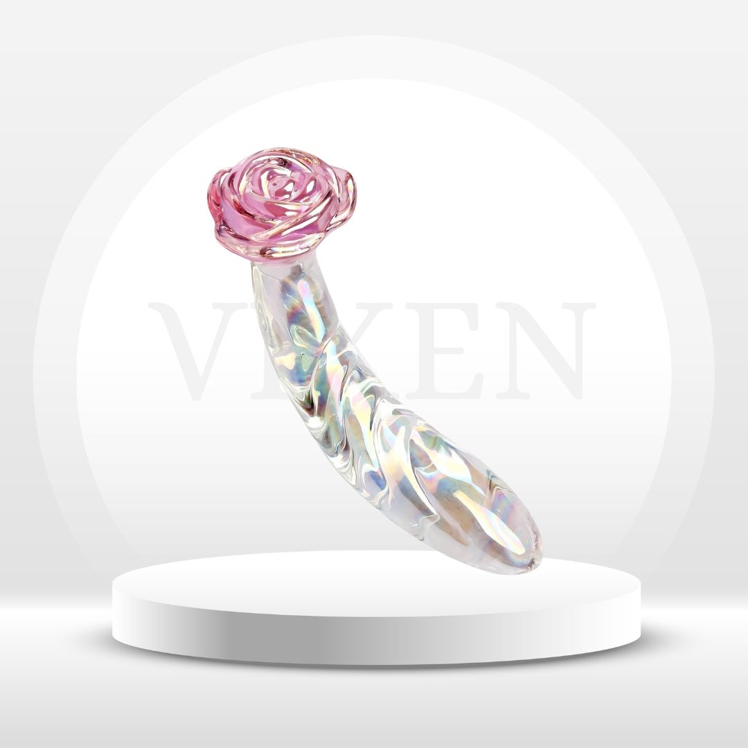 RoseFang Glass Dildo Butt Plug