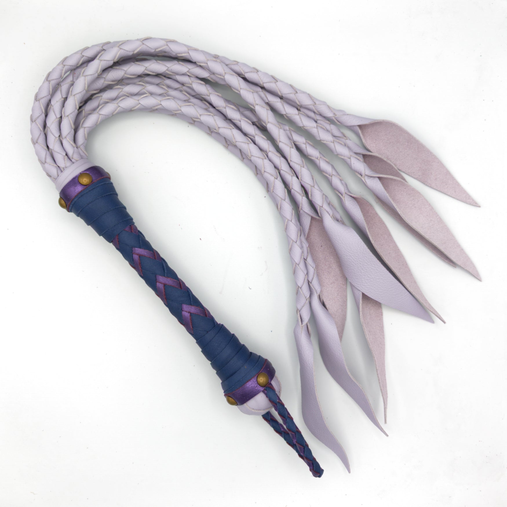 Round Cat-o-Nine Style Braided Flogger - Custom Braided Flogger