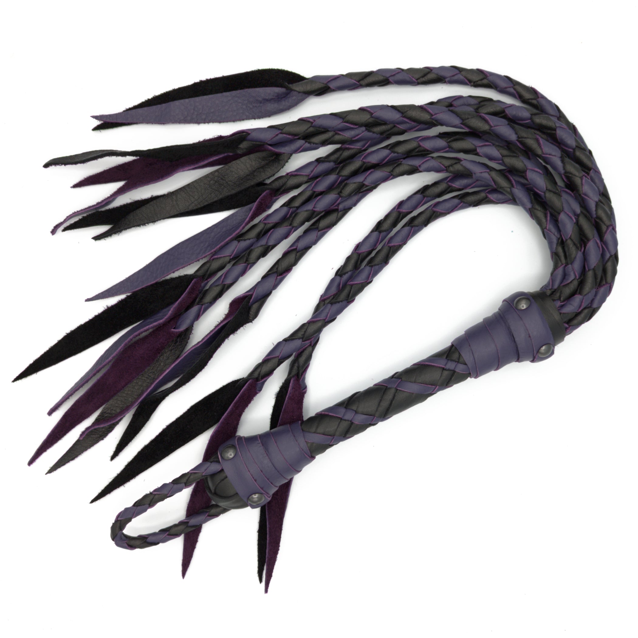 Round Cat-o-Nine Style Braided Flogger - Custom Braided Flogger