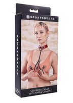Sportsheets Saffron Collar with Nipple Clamps