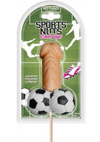 Sports Nuts Cock Pop Vanilla Flavored Lollipop with Baseballs Fun Novelty