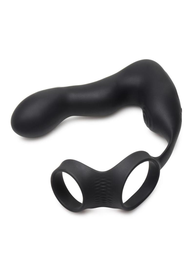 Swell Rechargeable Silicone Inflatable Prostate Plug with Cock And Ball Ring