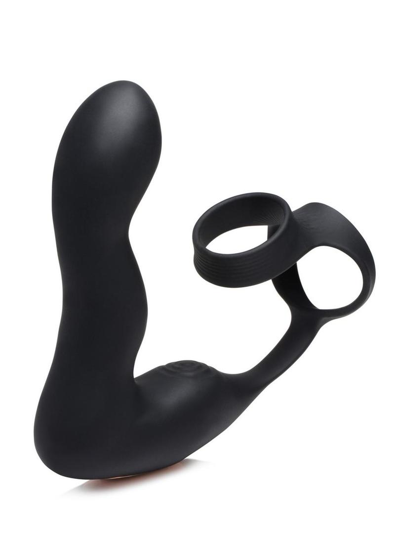 Swell Rechargeable Silicone Inflatable Prostate Plug with Cock And Ball Ring